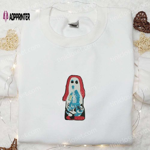 Ghost Malone & Horror Characters Embroidered Shirt: Perfect Halloween Gift