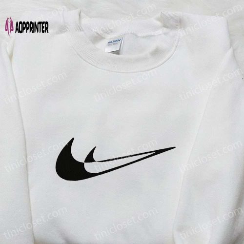 Vintage Swoosh Nike Embroidered Shirt: Custom & Best Birthday Gift Ideas