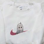 Shiro x Swoosh Anime Embroidered Hoodie Deadman Wonderland Sweatshirt Custom Hoodie