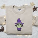 Spooky Nightmare Before Christmas Embroidered Sweatshirt: Perfect Halloween Gift for Family