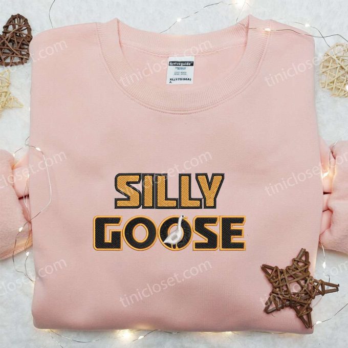 Silly Goose Embroidered Shirt – Animal Design Perfect Family Gift