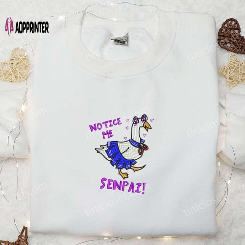 Silly Goose University Embroidered Shirt – Animal & Cute Design