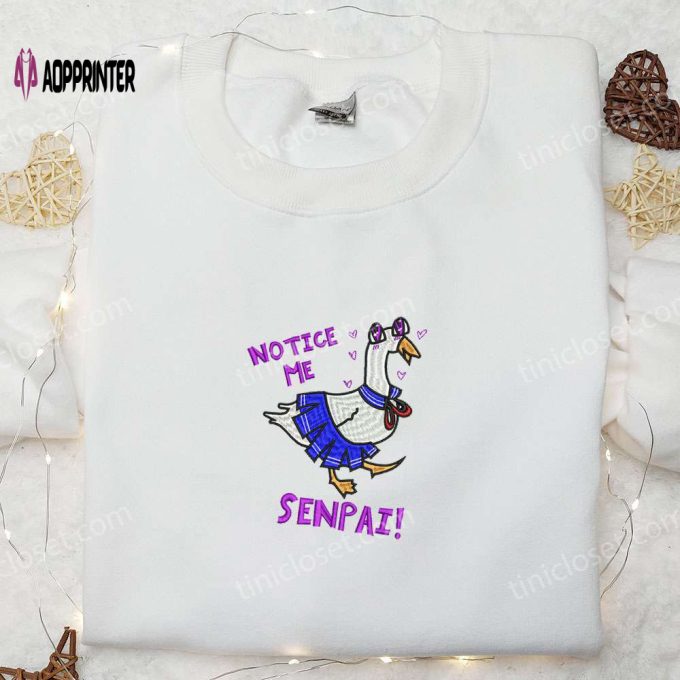 Silly Goose Embroidered Shirt – Animal & Funny Design for a Playful Look