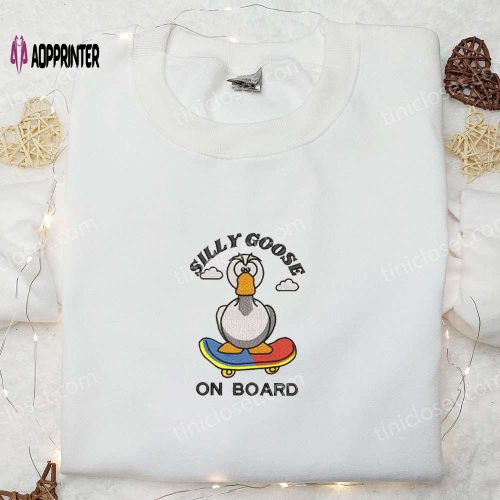 Silly Goose University Est 1910 Embroidered Shirt: Top Animal Graduation Gift