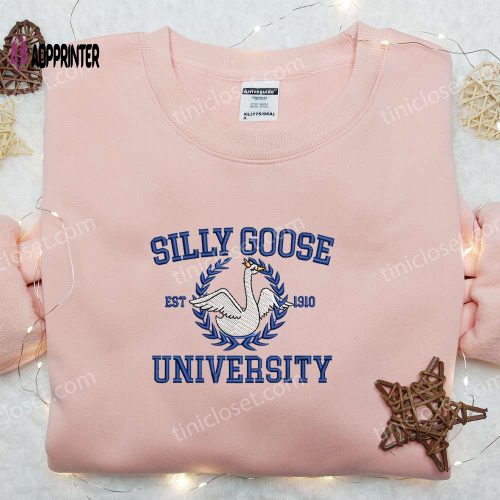 Silly Goose Embroidered Shirt – Animal & Funny Design for a Playful Look