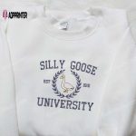 Silly Goose University Est 1910 Embroidered Shirt: Top Animal Graduation Gift