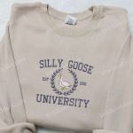 Silly Goose University Est 1910 Embroidered Shirt: Top Animal Graduation Gift