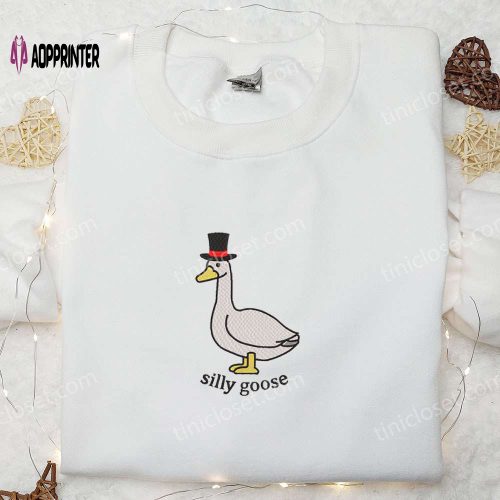 Silly Goose University Embroidered Shirt: Best Animal Graduation Gift