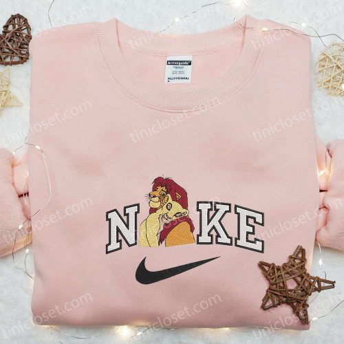 Simba and Nala x Nike Embroidered Sweatshirt & T-shirt: Best Disney Characters Gift Ideas for Family