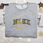 Simba x Nike Cartoon Embroidered Tshirt – Nike Inspired Shirt Perfect Family Gift