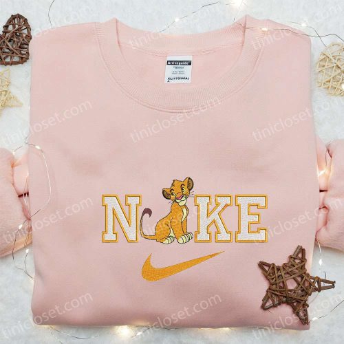 Simba x Nike Embroidered Sweatshirt & Disney Characters T-shirt: Best Family Gift Ideas