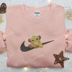 Simba x Nike Swoosh Embroidered Sweatshirt: Disney Lion King Inspired Shirt