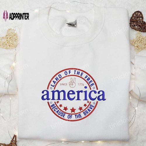 American Papa Embroidered Shirt – Best Patriotic Shirts for National Day Gifts