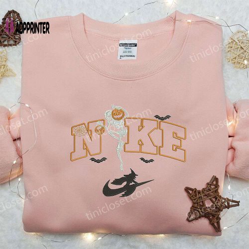 Snoopy Christmas x Nike Embroidered Sweatshirt: Peanuts Cartoon & Nike Inspired Shirt