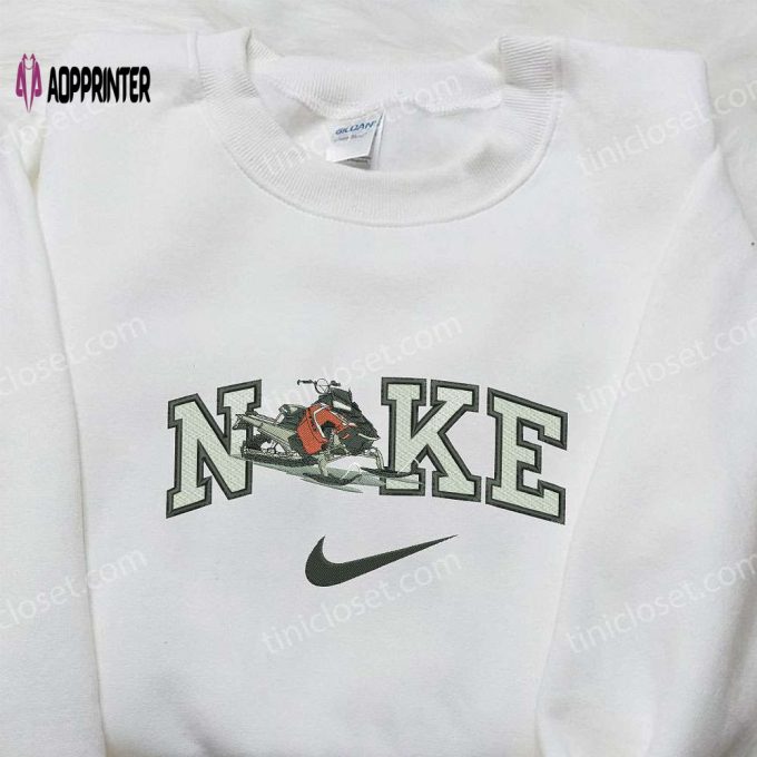 Stylish Ski Doo x Nike Embroidered Sweatshirt & Sport Shirt – Nike Inspired Embroidery