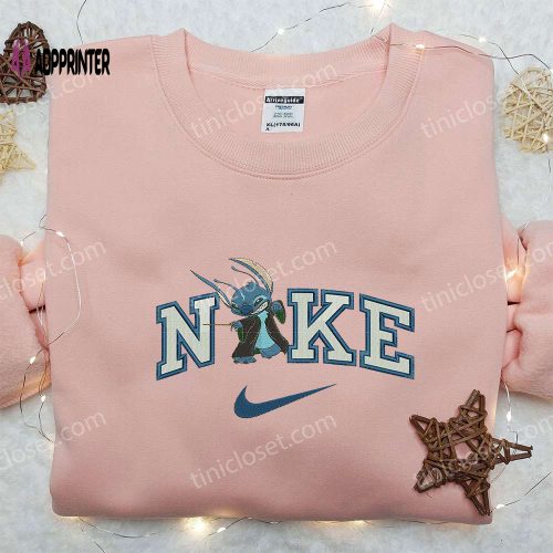 Slytherin Stitch x Nike Embroidered Sweatshirt – Lilo and Stitch Inspired Shirt