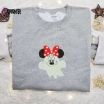 Spooky Smiling Boo Minnie Embroidered Shirt – Best Disney Halloween Gift Ideas