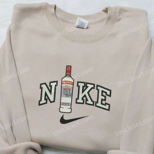 Smirnoff x Nike Embroidered Sweatshirt: Favorite Drink & Nike Inspired Shirt