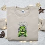 Smoking Bear Embroidered Shirt – Cool Shirt Perfect Family Gift