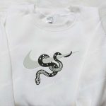 Nike Embroidered Snake Skeleton Sweatshirt: Animal Inspired Shirt