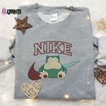 Snorlax x Nike Embroidered Sweatshirt: Pokemon & Nike Inspired Shirt