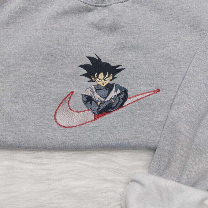 Dragon Ball Son Goku Nike Embroidered Shirt Sweatshirt & Hoodie Nike Inspired Dragon Ball Collection