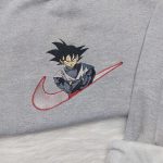 Dragon Ball Son Goku Nike Embroidered Shirt Sweatshirt & Hoodie Nike Inspired Dragon Ball Collection