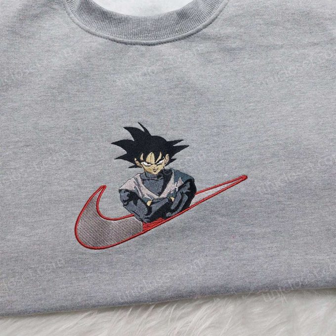 Dragon Ball Son Goku Nike Embroidered Shirt Sweatshirt & Hoodie Nike Inspired Dragon Ball Collection