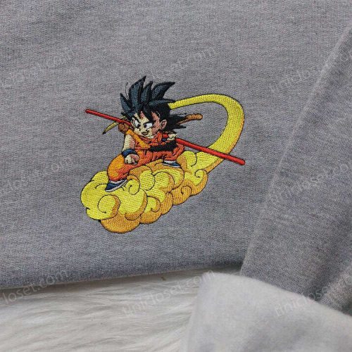 Dragon Ball Songoku Embroidered Shirt Sweatshirt & Anime Hoodie – Perfect for Fans!