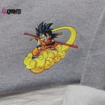 Dragon Ball Songoku Embroidered Shirt Sweatshirt & Anime Hoodie – Perfect for Fans!