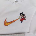 Dragon Ball Anime Embroidered Shirt Sweatshirt & Hoodie Songoku Nike Collection