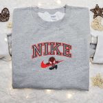 Spider-Man x Nike Embroidered Sweatshirt Marvel Universe Hoodie Custom Nike T-shirt