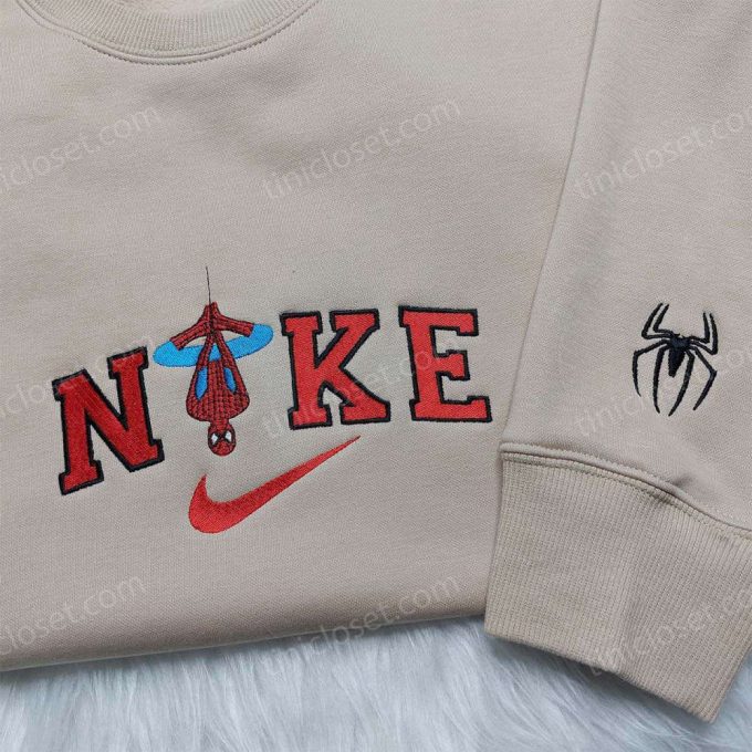 Spider-Man Nike Shirt Custom Hoodie Marvel Sweatshirt: Embroidered Marvel Apparel for Fans