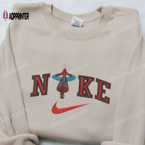 Chibi Spider-Man x Nike Embroidered Sweatshirt: Best Nike Inspired Shirt for Family Gifts