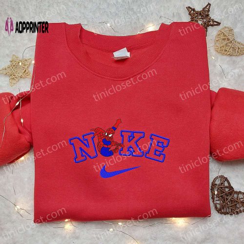 Spider-Man x Nike Movie Embroidered Sweatshirt Marvel Cinematic Universe Shirt Nike Inspired