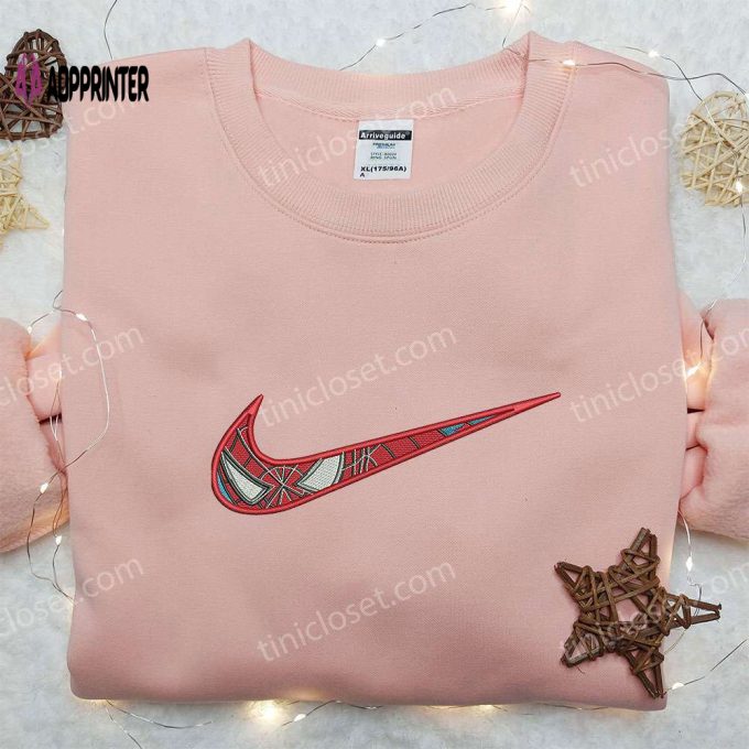 Spider-Man x Nike Embroidered Sweatshirt & Shirt: No Way Home Inspired Swoosh Design