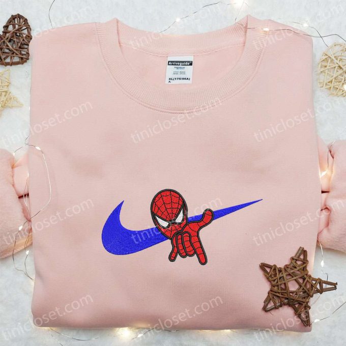 Spider-Man x Nike Swoosh Movie Embroidered Hoodie & Shirt: Best Gift Ideas!