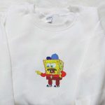 Spongebob Coach Embroidered Shirt & Cartoon Hoodie: Best Sports Gift Idea