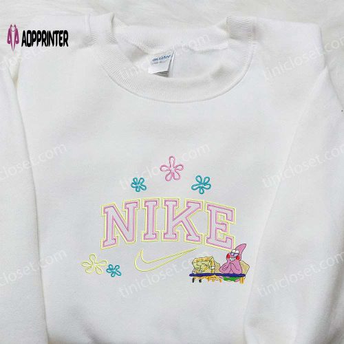 Baby Stitch x Nike Embroidered Sweatshirt Lilo and Stitch Shirt Nike Inspired Embroidery