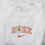 SpongeBob SquarePants Smile x Nike Embroidered Sweatshirt: Cartoon Shirt Best Gift