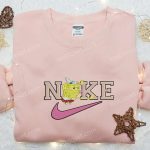 SpongeBob x Nike Cartoon Embroidered Sweatshirt Disney Characters Hoodie Custom Nike T-shirt