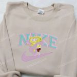 SpongeBob SquarePants x Nike Embroidered Sweatshirt – Cartoon Shirt Nike Inspired