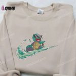 Squirtle x Nike Swoosh Embroidered Sweatshirt – Pokemon & Nike Inspired Shirt