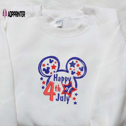 Born Free 1776 Embroidered Shirt: American Flag & Eagle – Best Patriotic Gift for National Day