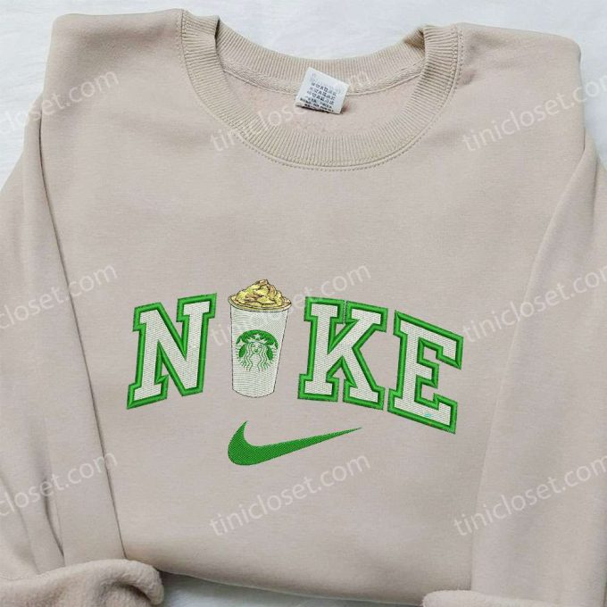 Starbucks Cup x Nike Embroidered Sweatshirt: Favorite Drink Inspired Shirt