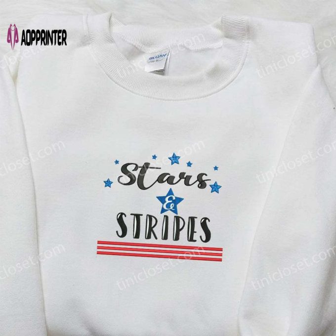 Embroidered Stars & Stripes Shirt: Best Patriotic Shirts for National Day Gifts