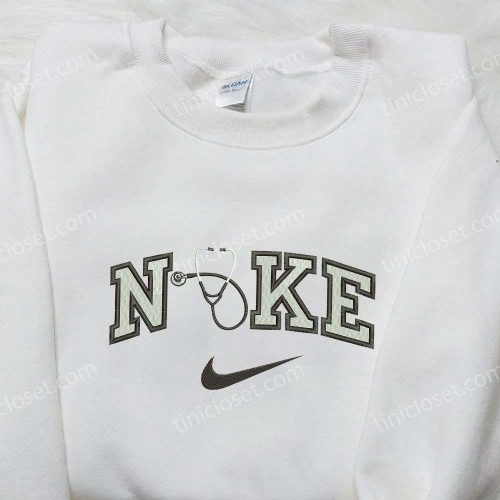 Stethoscope x Nike Embroidered Sweatshirt – Nurse and Nike Inspired Shirt