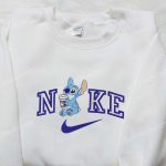 Stitch Coffee x Nike Embroidered Sweatshirt Lilo and Stitch Shirt Nike Inspired Embroidery