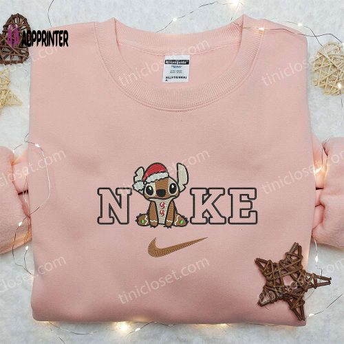 Stitch Coconut x Nike Embroidered Sweatshirt – Lilo and Stitch Cartoon Shirt Nike Inspired