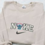 Stitch Hearts x Nike Embroidered Sweatshirt: Disney Characters Hoodie – Best Valentine’s Gift Ideas